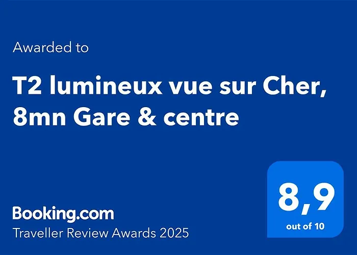 T2 Lumineux Vue Sur Cher, 8Mn Gare & Centre